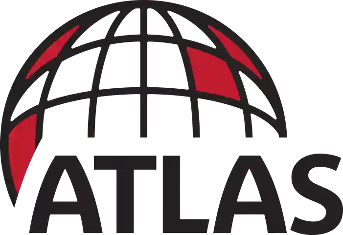 stylized-globe-red-segments-atlas-logo